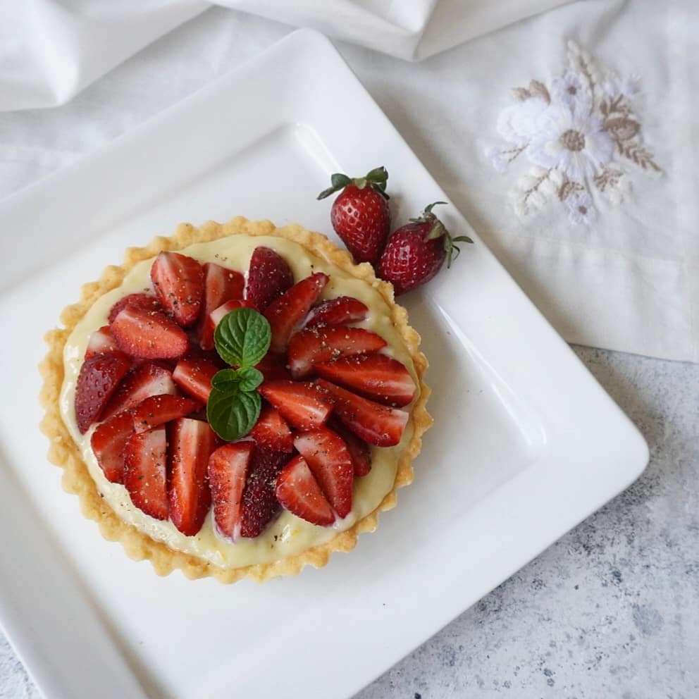 Eh subtítulo Algebraico Tarta de frutillas con crema pastelera - Ohmargott | Cocina en casa. Recetas  de cocina fáciles